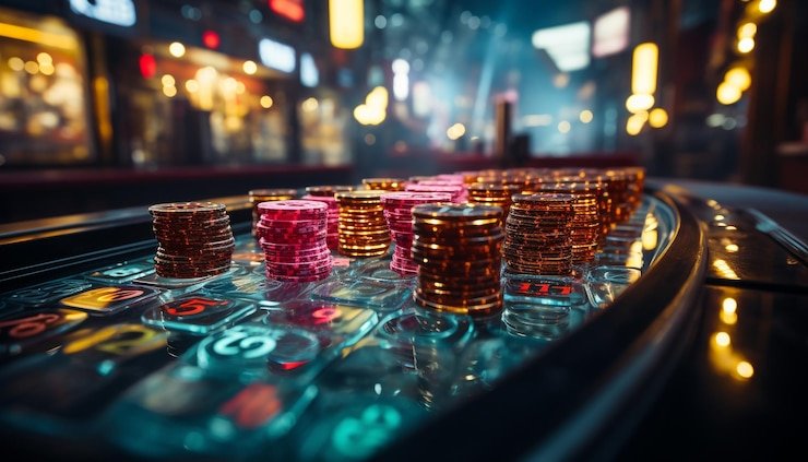Antarmuka permainan slot Quickspin di ayaneo dengan tombol spin dan informasi RTP